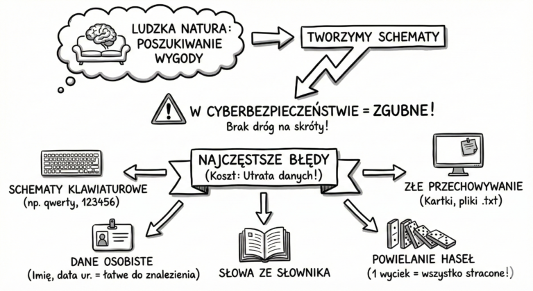 Jak stworzyć silne hasło - błędy