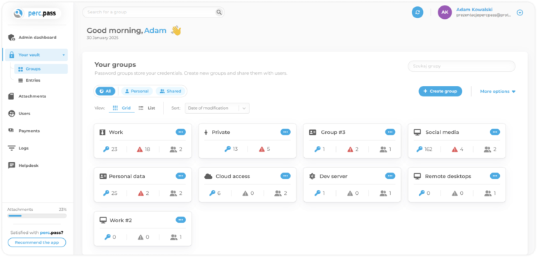 How does a password manager make work easier for teams? perc.pass
